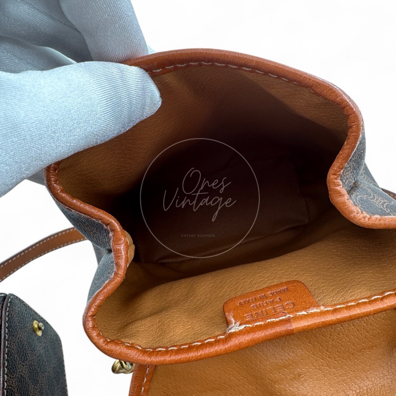 [Pre-owned] Celine Macadam Twins Backpack-11