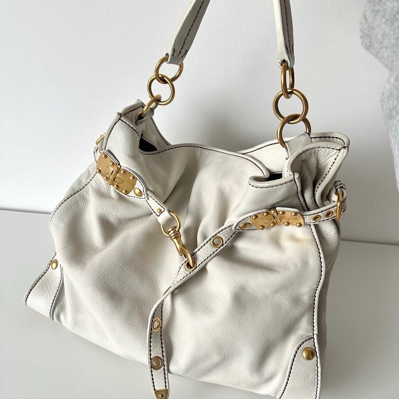 Miu Miu 白金全皮單肩包-0