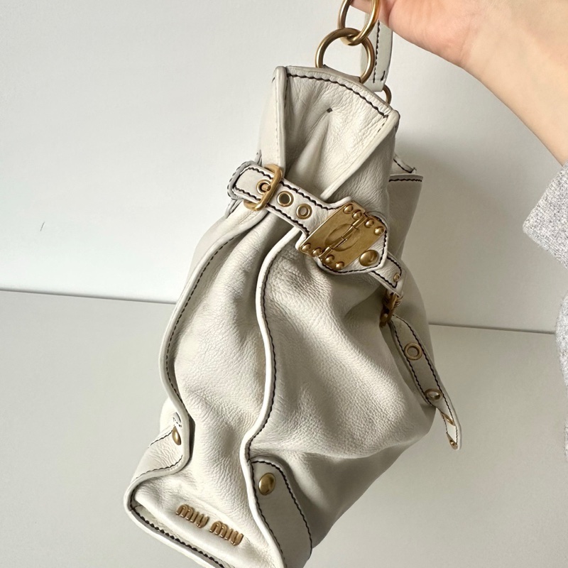 Miu Miu 白金全皮單肩包-3