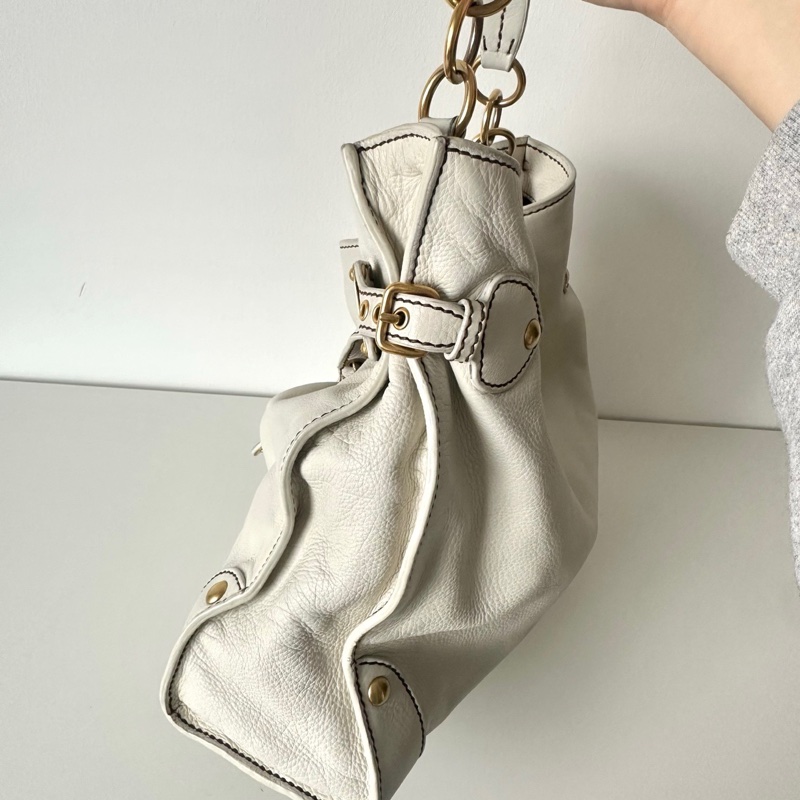 Miu Miu 白金全皮單肩包-4