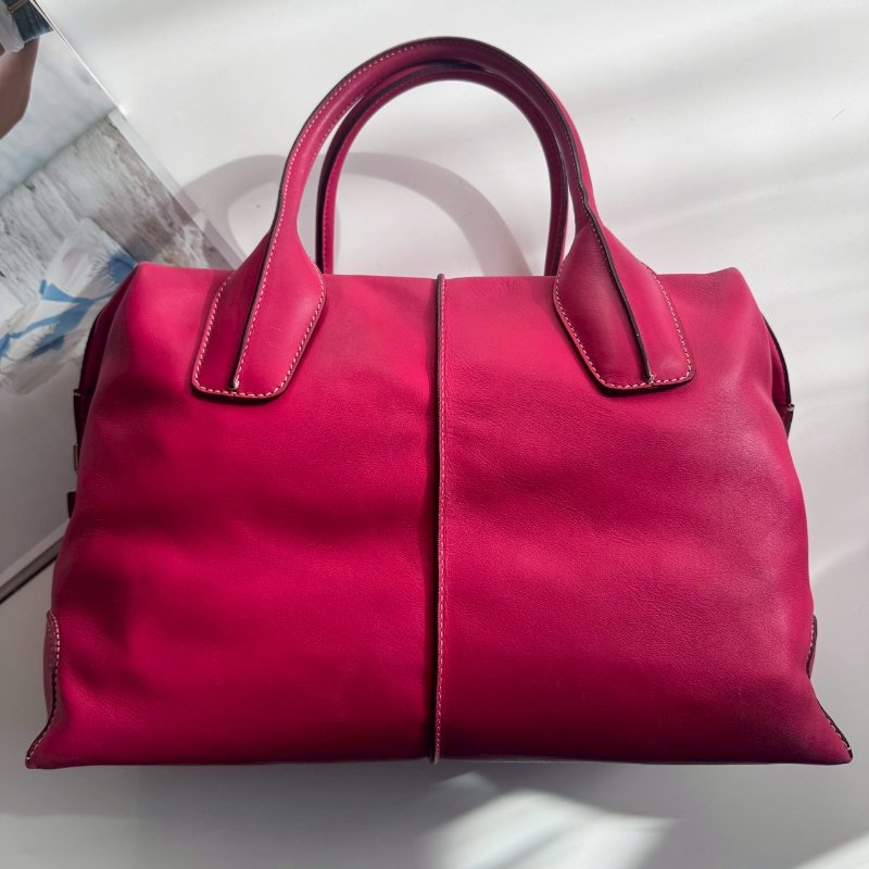 TODS 洋紅色手提肩背兩用包(出清降價賣)-1