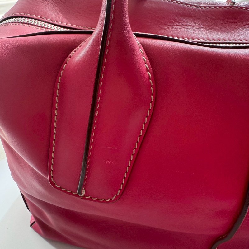 TODS 洋紅色手提肩背兩用包(出清降價賣)-12