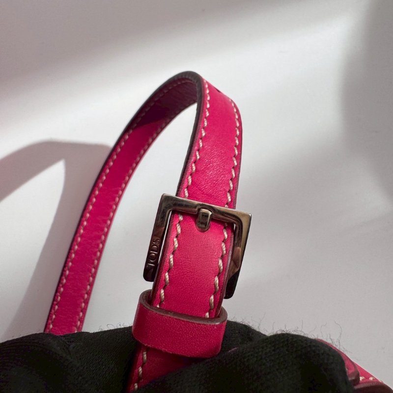 TODS 洋紅色手提肩背兩用包(出清降價賣)-26