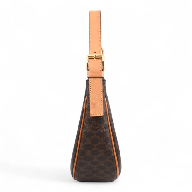 [Pre-owned] Celine AVA Bag In Triomphe Canvas and Calfskin-3