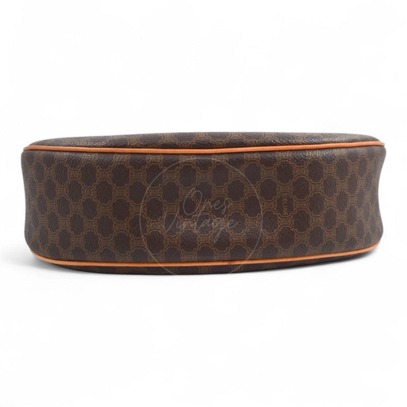 [Pre-owned] Celine AVA Bag In Triomphe Canvas and Calfskin-8