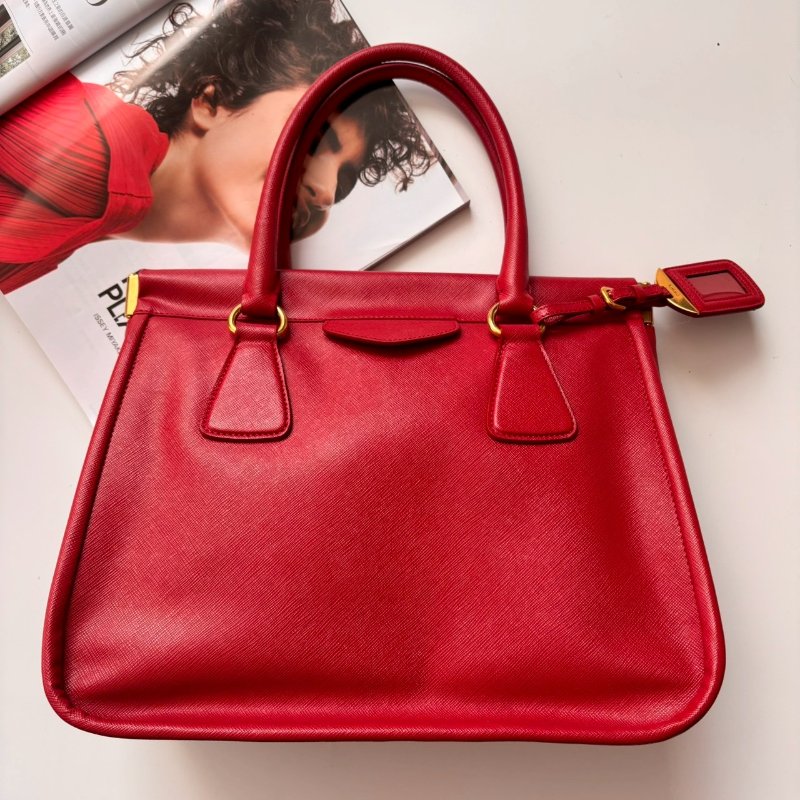 新年紅防刮牛皮手提包-0