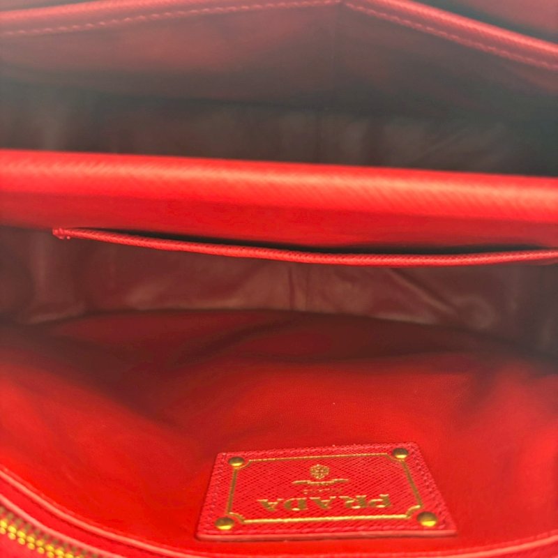 新年紅防刮牛皮手提包-6