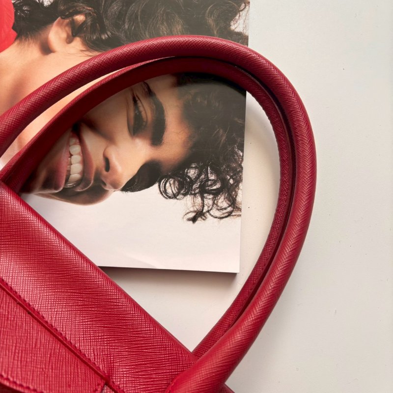 新年紅防刮牛皮手提包-7