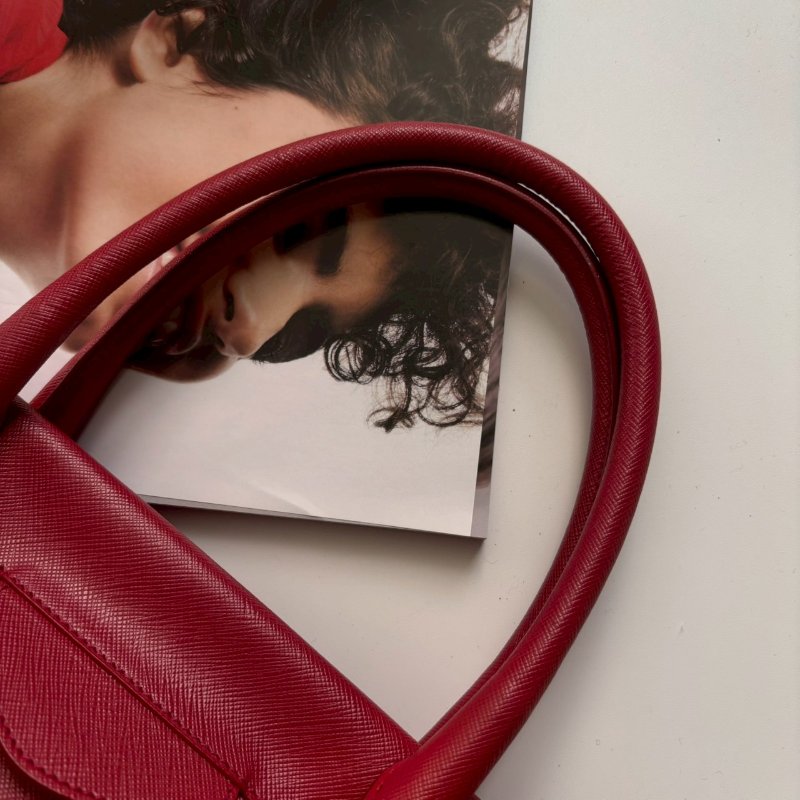 新年紅防刮牛皮手提包-10