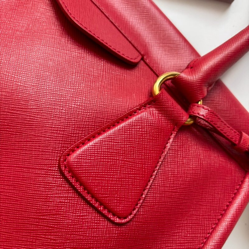 新年紅防刮牛皮手提包-11