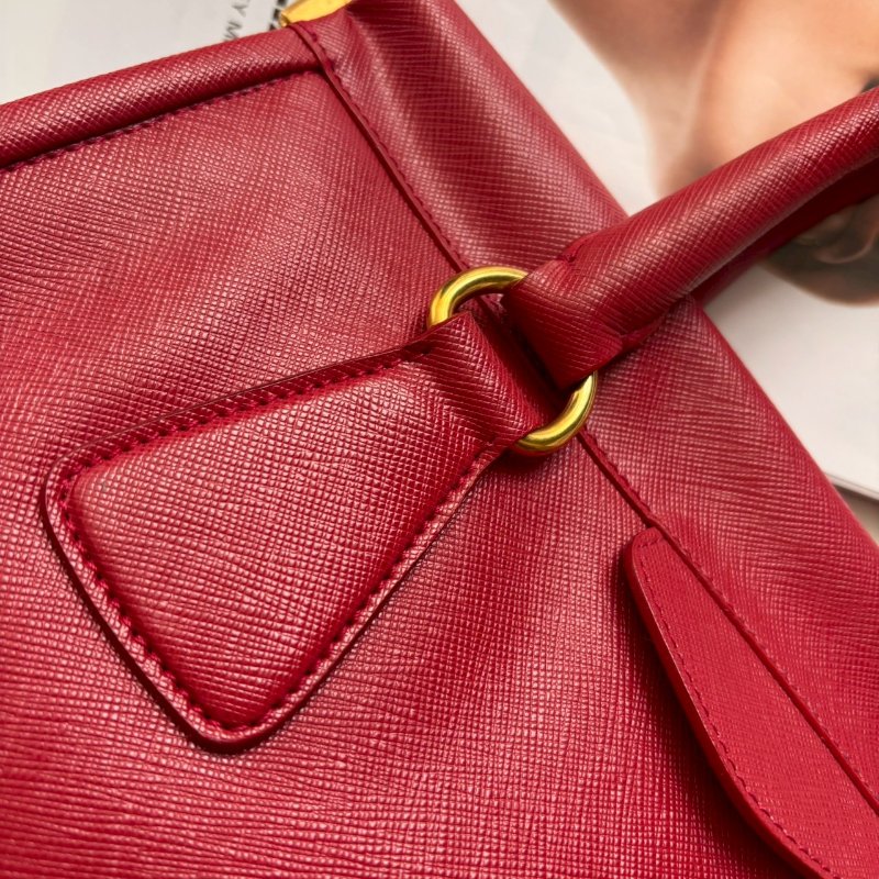 新年紅防刮牛皮手提包-12