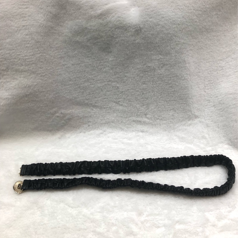 CHANEL CC 皮革心形黑色腰帶 XB971-3