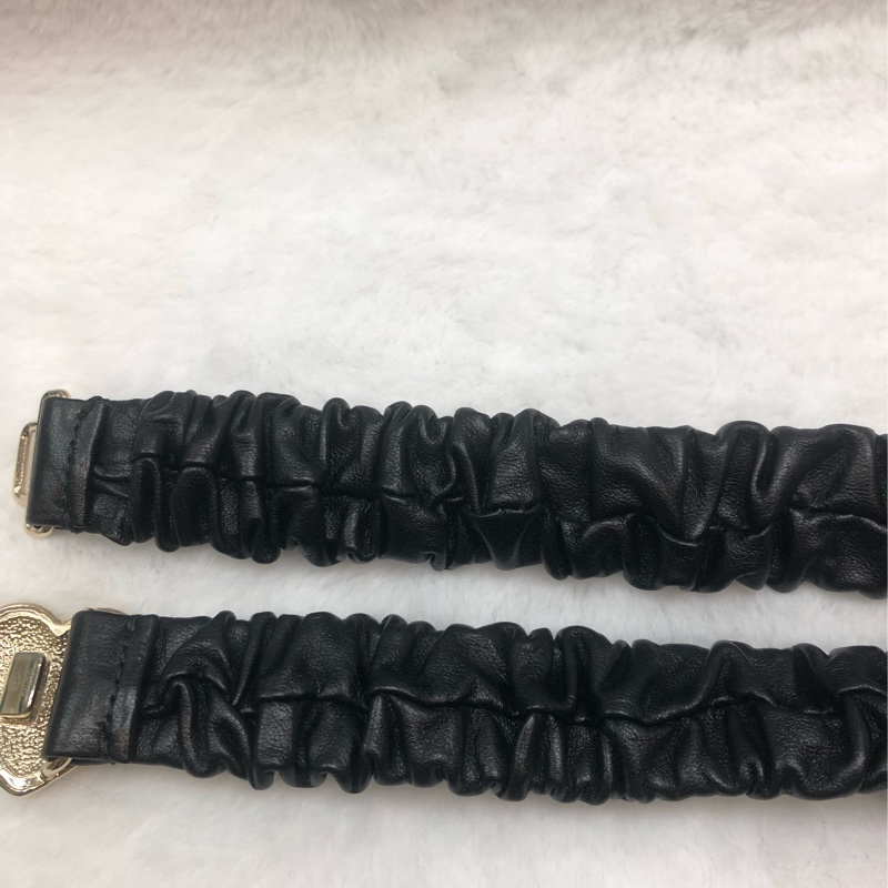 CHANEL CC 皮革心形黑色腰帶 XB971-20