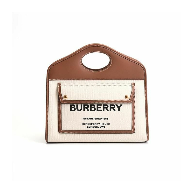 BURBERRY 帆布小號手提單肩包 8036784-5