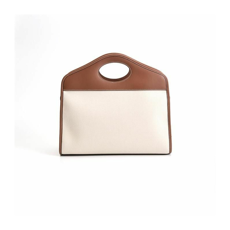BURBERRY 帆布小號手提單肩包 8036784-8