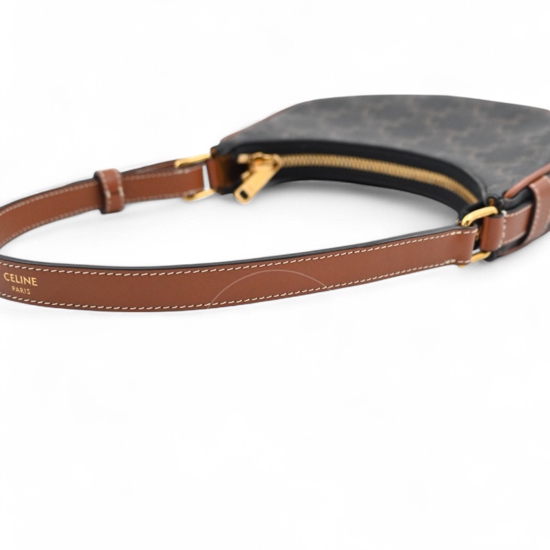 [Pre-owned] Celine Mini AVA Bag In Triomphe Canvas and Calfskin-19