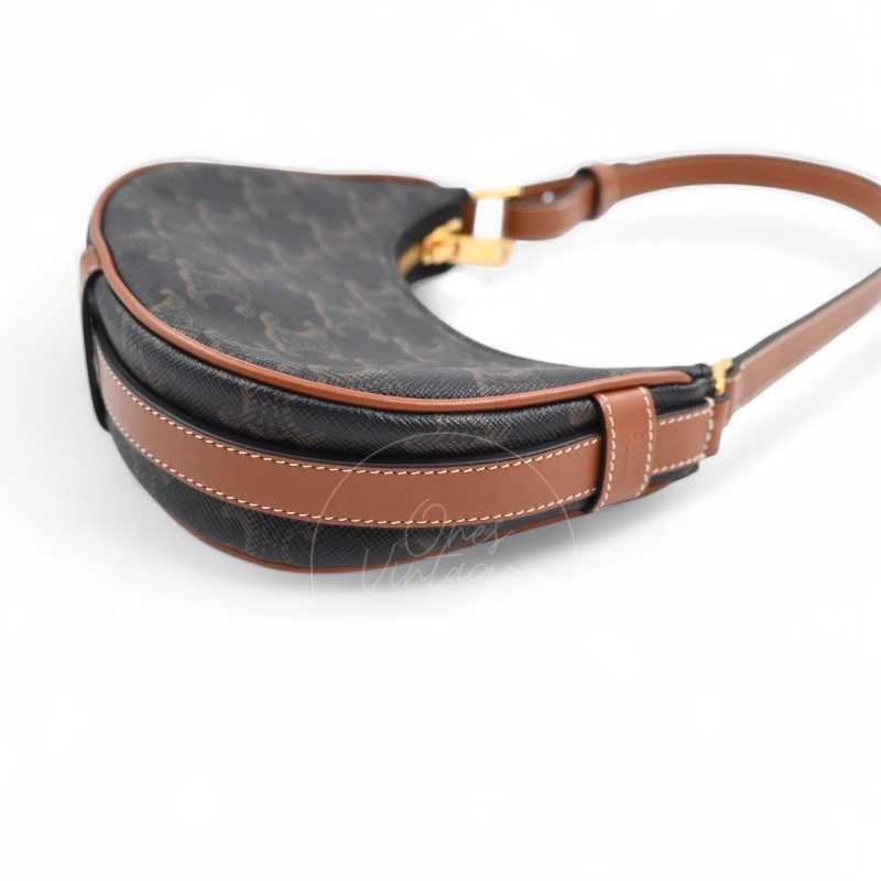 [Pre-owned] Celine Mini AVA Bag In Triomphe Canvas and Calfskin-25