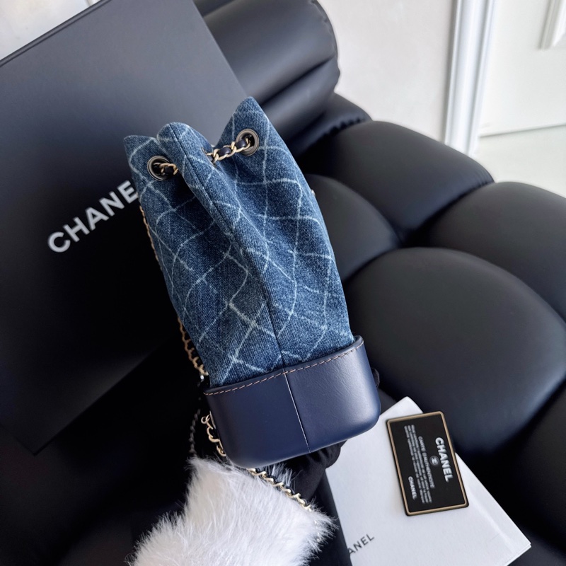 Chanel牛仔流浪雙肩包-4