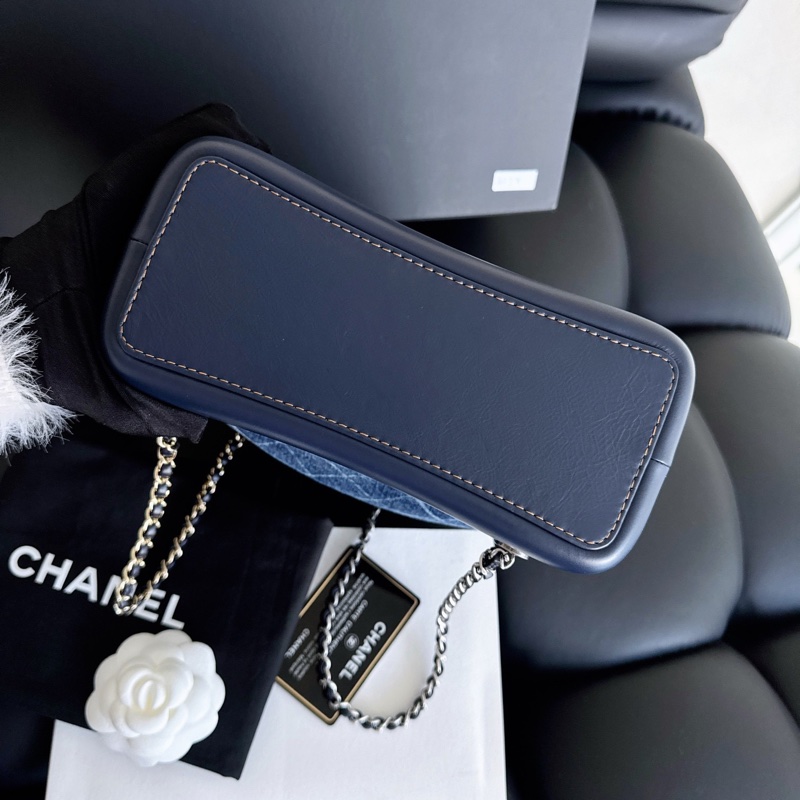 Chanel牛仔流浪雙肩包-7