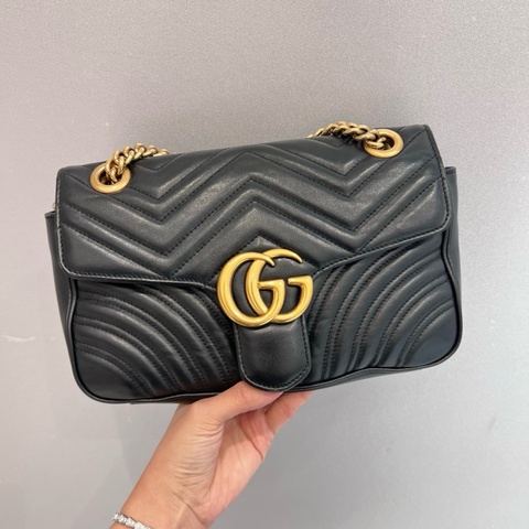 Gucci Marmont 26 黑金
