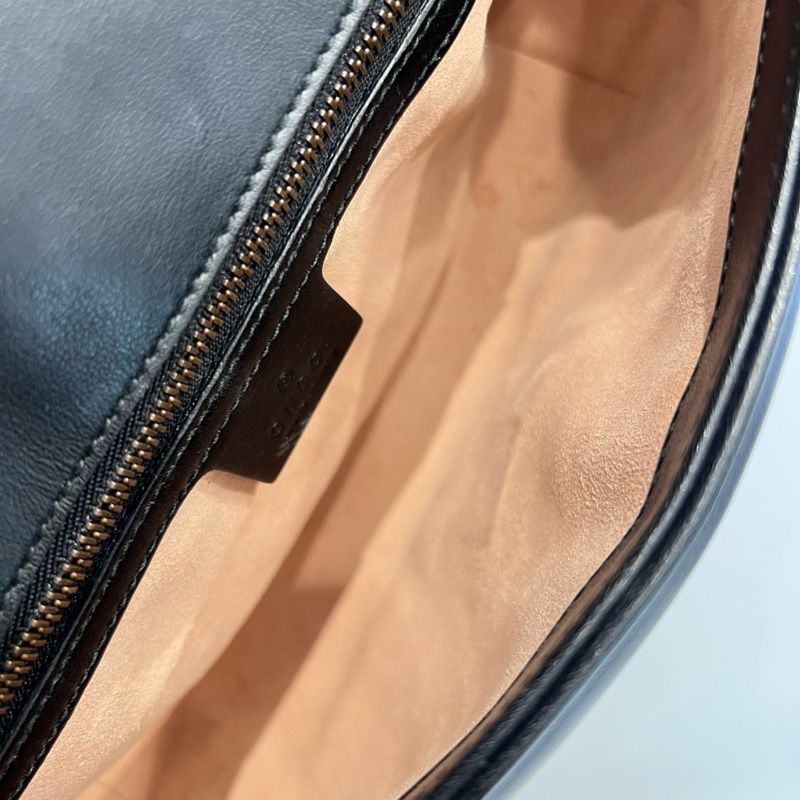 Gucci Marmont 26 黑金-6