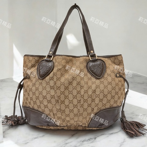 莉亞精品♡ Gucci 流蘇托特包 二手美包