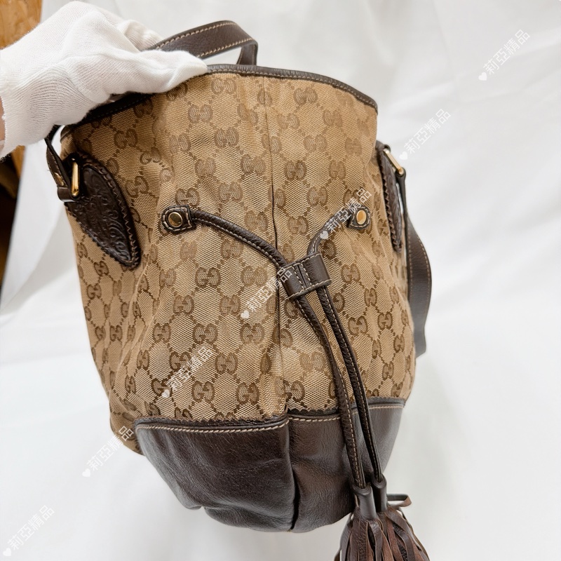 莉亞精品♡ Gucci 流蘇托特包 二手美包-5
