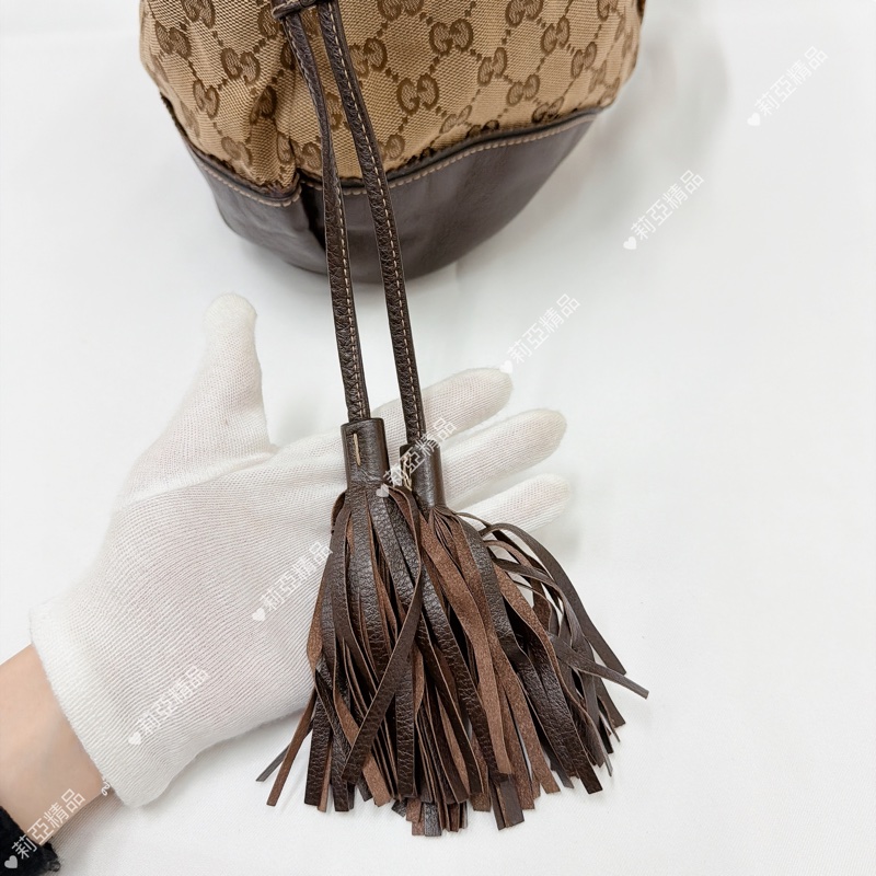 莉亞精品♡ Gucci 流蘇托特包 二手美包-6
