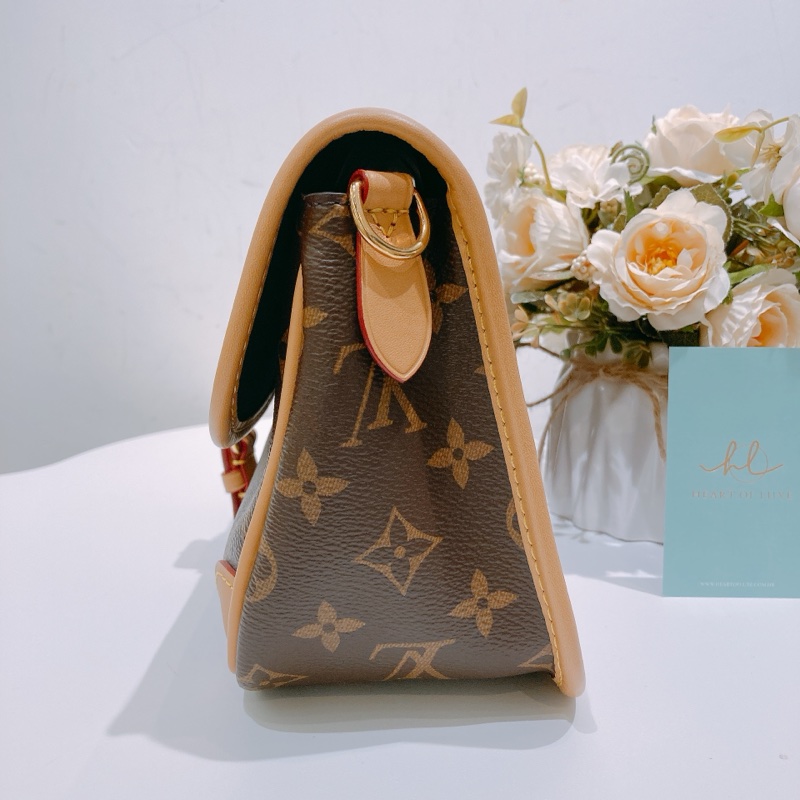 TK1755 LOUIS VUITTON 路易威登經典花紋兩用肩帶包包DIANE MONOGRAM CANVAS BROWN-2