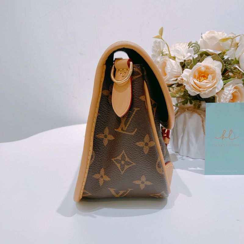 TK1755 LOUIS VUITTON 路易威登經典花紋兩用肩帶包包DIANE MONOGRAM CANVAS BROWN-3