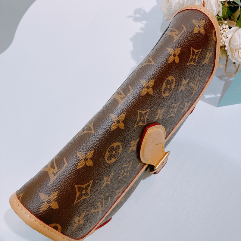 TK1755 LOUIS VUITTON 路易威登經典花紋兩用肩帶包包DIANE MONOGRAM CANVAS BROWN-9