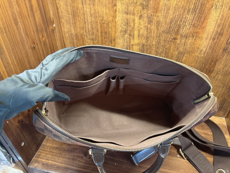Louis Vuitton Damier Ebene Speedy Bandouliere 25 手袋-8