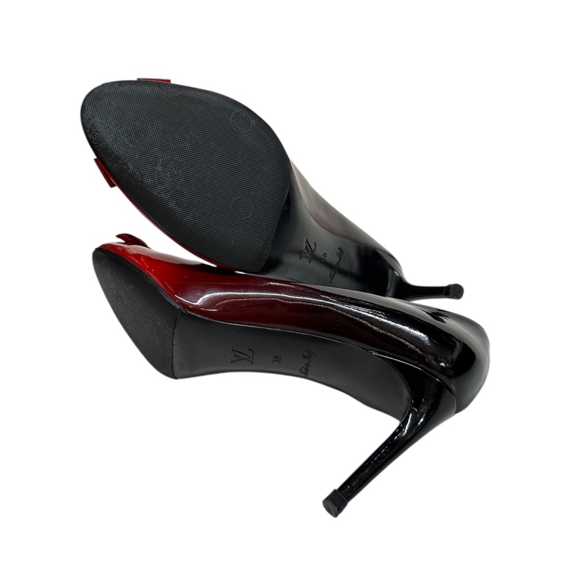 LV 亮皮漸變色高跟鞋-3