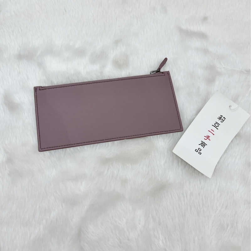 莉亞精品♡BV 小編織 紫長夾手拿包 二手-13