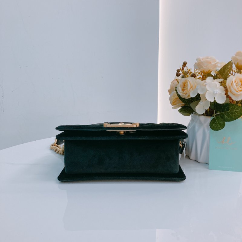 MS0442 Chanel 香奈兒 男孩 小號 天鵝絨/絲絨 黑金Boy Small Velvet Black x GHW-4