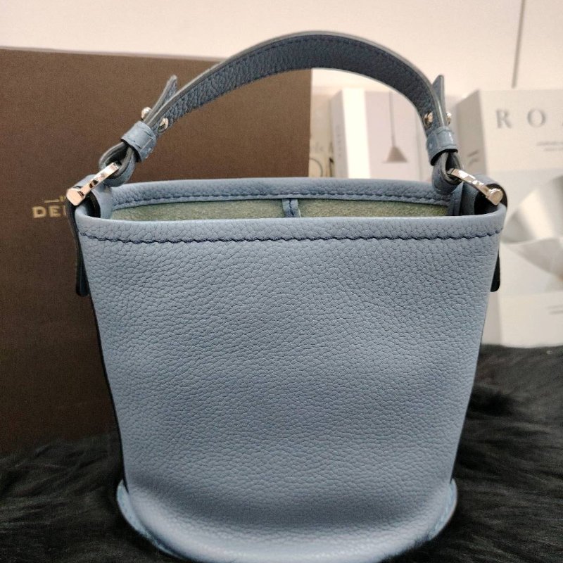 Delvaux 德爾沃 Pin Daily Brilliant嬰兒藍 荔枝牛皮-1
