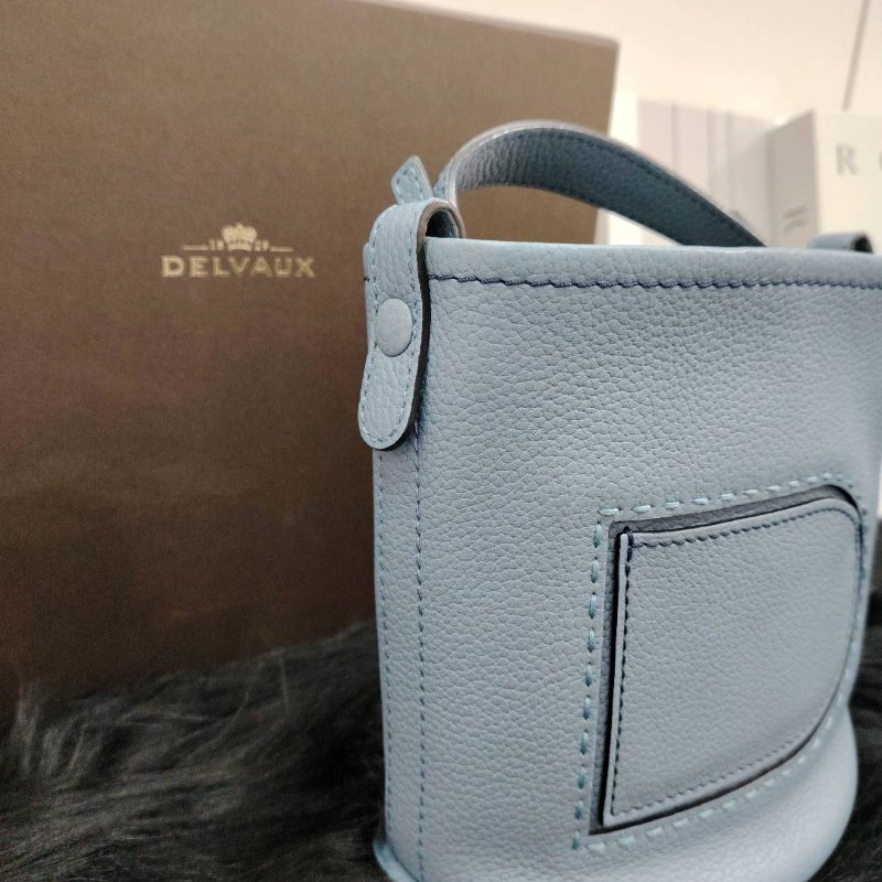 Delvaux 德爾沃 Pin Daily Brilliant嬰兒藍 荔枝牛皮-2