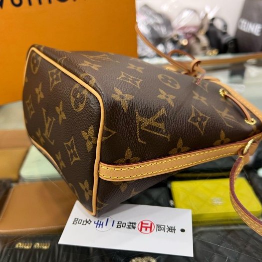 東區正精品㊣LV NANO NOE M41346 MINI 原花迷你水桶包斜背包 RZ6122-4