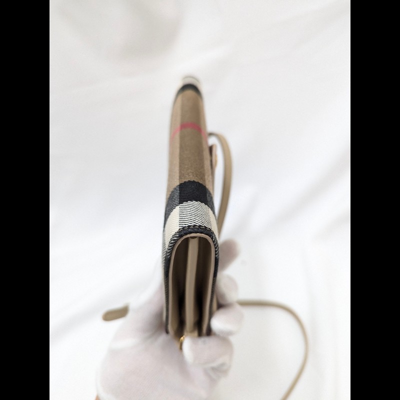 莉亞精品♡Burberry 經典格紋woc 九新美品-4