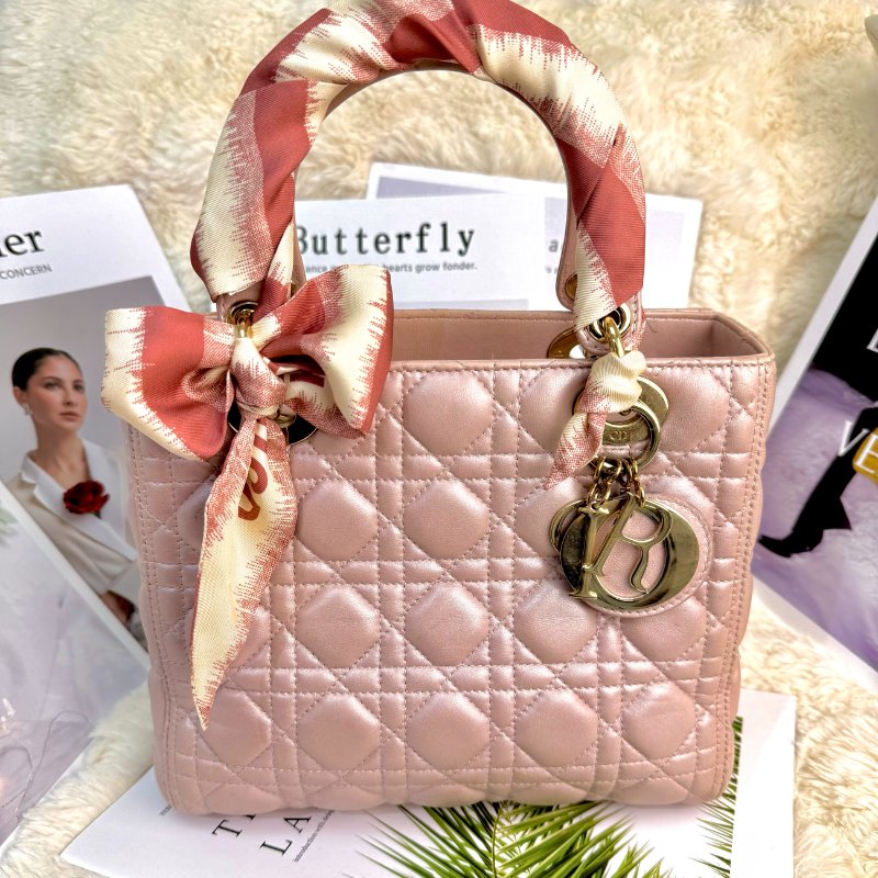 Lady Dior 五格 珠光粉-0