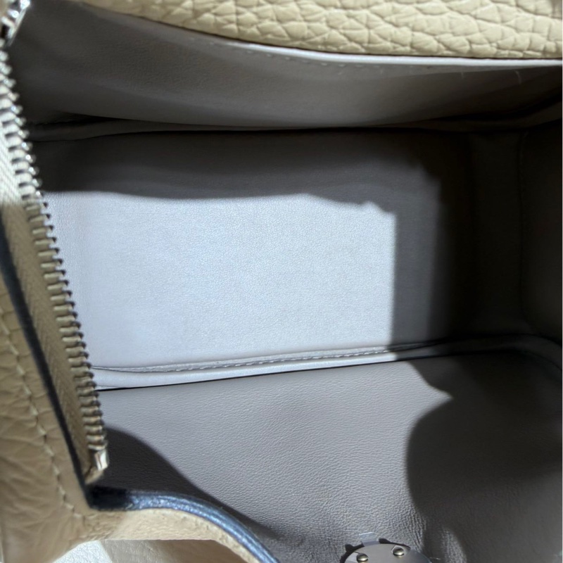 🌈Hermes🧡Mini Lindy一代🌟S2風衣灰銀扣編織帶🧡全新未使用🌟TC皮🌟Stamp U🌟貼膜在🌟-2