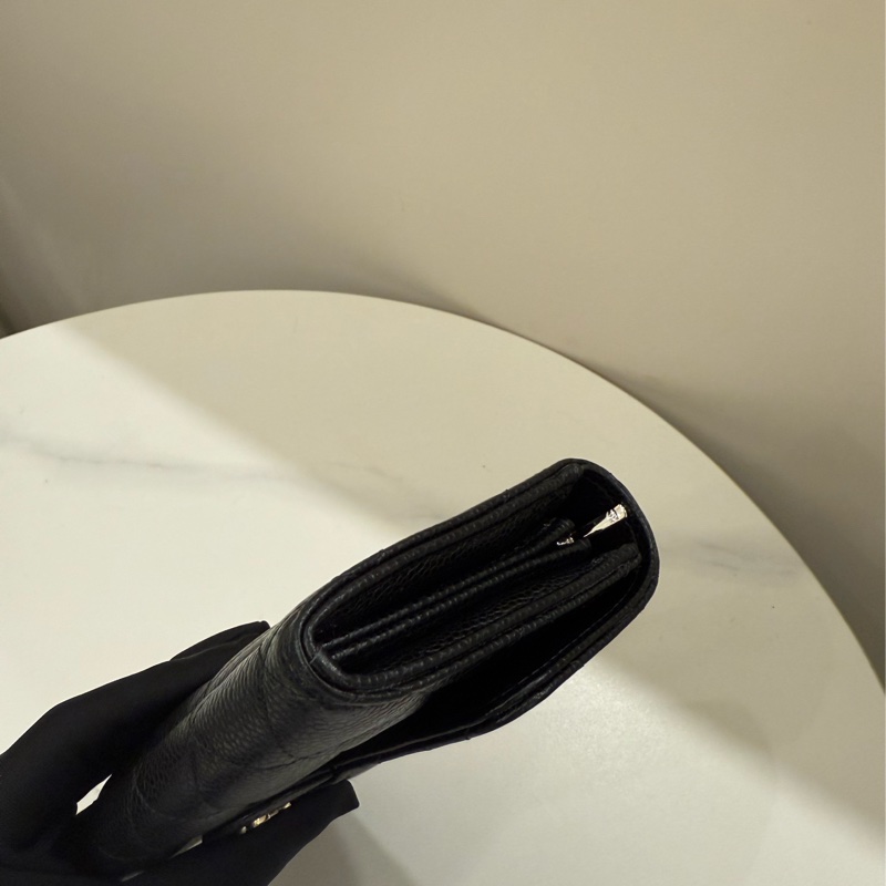 Chanel香奈兒 經典coco荔枝牛皮長夾-2