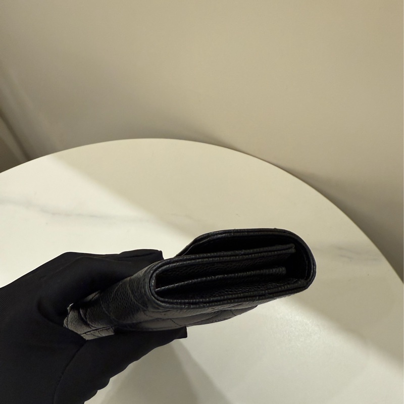 Chanel香奈兒 經典coco荔枝牛皮長夾-3