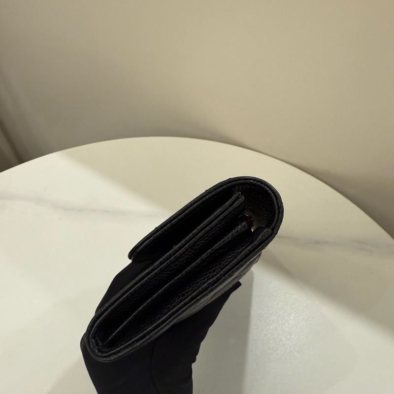 Chanel香奈兒 經典coco荔枝牛皮長夾-5