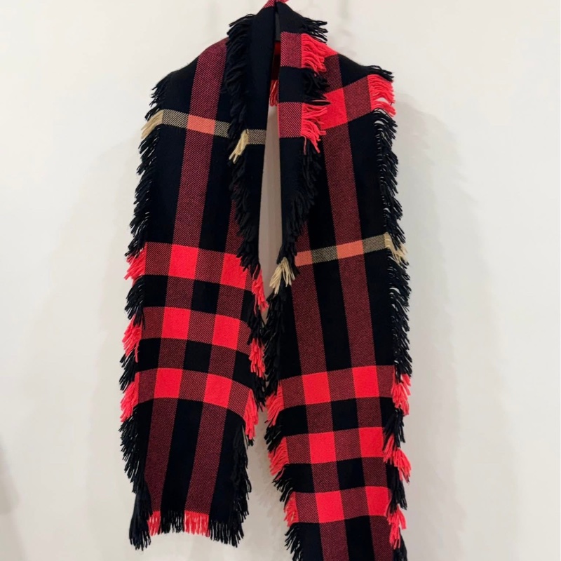 BURBERRY 蘇格蘭精紡羊毛格紋圍巾-2