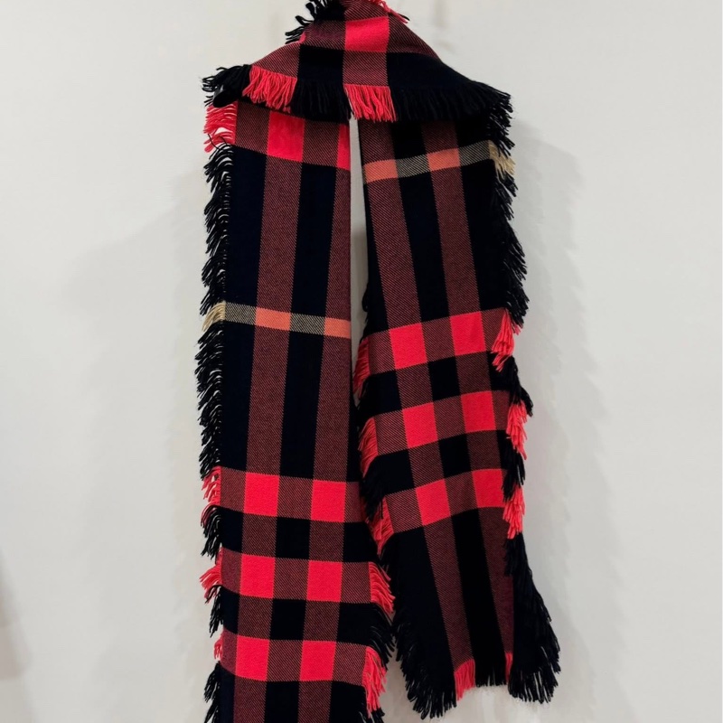 BURBERRY 蘇格蘭精紡羊毛格紋圍巾-3
