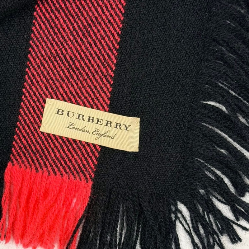 BURBERRY 蘇格蘭精紡羊毛格紋圍巾-9