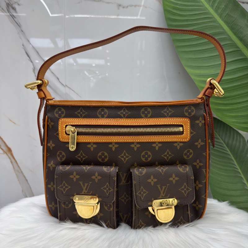 9新LV路易威登/Louis Vuitton老花曼哈頓單肩包 經典永不過時-0