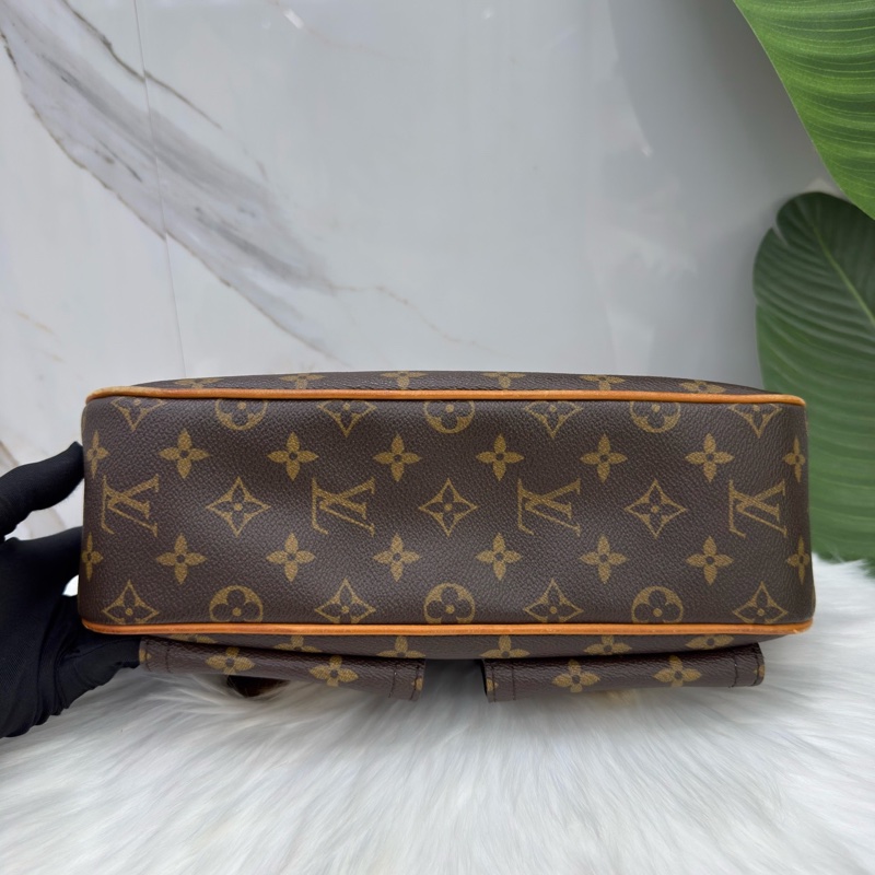 9新LV路易威登/Louis Vuitton老花曼哈頓單肩包 經典永不過時-4