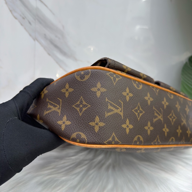 9新LV路易威登/Louis Vuitton老花曼哈頓單肩包 經典永不過時-5